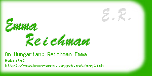 emma reichman business card